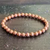 Link Bracelets MG1625 Genuine 6 Mm Copper & Magnetic Hematite Bracelet Healing Stone Stack Beaded Stimulates Energy Flow Jewelry278U