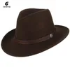 Mody kobiety mężczyźni fedoras western cowboy hat lady sombrero hombre metalowy dekoracja cowgirl jazz sun caps rozmiar 57 cm 240228