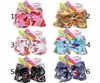 7039039 عيد الميلاد JoJo Siwa Big Ribbon Jojo أقواس لطيف Santa Claus Print Bows أقواس عقدة الراينستون مقطع أزياء الشعر ACC8303254