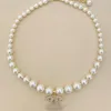 НОВОЕ модное женское роскошное дизайнерское ожерелье, колье, кулон-цепочка, кристалл, 18-каратное золото, латунь, медь, ожерелья с буквой C, заявление 2969