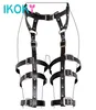 Ikoky flirt kläder pu läder sm bondage redskap fetisch sex leksaker för par erotiska produkter vuxna spel roll play x04013141207