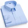 Chemises à manches longues pour hommes, couleur unie, violet, rose, Polyester, extensible, respirant, Style de mode, coupe cintrée, chemise décontractée d'affaires 240304