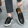 Scarpe casual Lunghezza suola 29CM Abito 2024 S / S Mocassini in pelle stile street britannico per uomo Abito causale quotidiano di alta qualità piatto