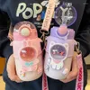 Water Bottles Cute Bottle For Girls Kawaii Ins Wind Plastic Cup With Rope Can Hold 700ML Bounce Cover Waterbottle Straw2437