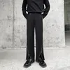 Men's Pants 2024Loose Men Suit Fashion Casual Zipper Straight Male Net Celebrity Streetwear Show Vintage And Trousers