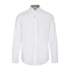 Printemps hommes chemises hommes monogramme Motif vérifier Stretch coton mélange chemise homme de luxe concepteur décontracté affaires sociales chemises habillées