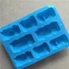 Kek Araçları 1 PCS 8 Hatta Yaratıcı Araba Kalıp El yapımı Sabun Kokulu Mum Pişirme Kalıpları DIY MOULD2942