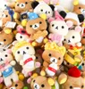 Rilakkuma ours en peluche jouets pendentifs 18CM peluche Relax ours poupées Kawaii amoureux animaux en peluche jouet cadeau voiture Pendant8874089