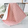 Towel 1Pc 34x34cm Classic Gauze Plaid Square Face Soft Absorbent Double-Sided Terry Cotton Wash Cloth