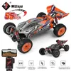 WLtoys 124010 55KM/H RC Car Professional Racing Vehicle 4WD Off-road Electric High Speed Drift Remote Control Toys for Children 240308