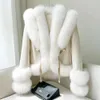 و 2023 Haining Autumn Winter New Fox Fox Fur Grass Coat Women Short Fashion Suede Integrated 8760