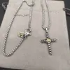 kruis ketting voor mannen dy sieraden Retro Vintage designer Sieraden heren ketting zilveren kettingen man kettingen vriendje verjaardagsfeestje Gift groothandel