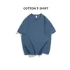 T-shirts pour hommes coton chemise d'été mode solide surdimensionné Hip Hop manches courtes décontracté Streetwear top t-shirts