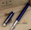 Parker Blue Silver Roller Ball Pen 시그니처 볼트 펜 멀티 컬러 젤 펜 작문 학교 사무실 공급 업체 Stationery7360898