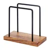 Kitchen Storage Durable Indoor Outdoor Home Decor Napkin Holder Matte Black Dining Tables Stable Restaurant Modern Wooden Standing