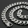 High Quality Jewelry 316L Stainless Steel men's 13mm 15mm Curb Chain Link Necklace Vintage Clasp for Men's Gifts 20 in251x