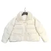 2023 Haining New Fur Mink Collar Silk White Goose Down Coat for Women 4723