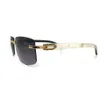 Occhiali da sole firmati Designer Buffs Legno Montature per occhiali di marca Uomo Bianco Nero Bufalo Occhiali da sole in legno Cariter Horn Eyewear Avdpc1900