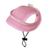 Dog Apparel With Ear Holes Headgear Cats Visor Hat For Outdoor Sports Summer