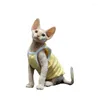 Cat Costumes Summer Comfortable Sphynx Clothes Hoodie Coat For Pet Clothing Cute Apparel Hairless Shirt Supplier