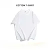 Mens T Shirts Cotton Summer Shirt Fashion Solid Overized Hip Hop Short Sleeve Casual Streetwear Top Tees