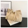 Abendtaschen Cord-Taschen für Frauen Shopper Mädchen Handtaschen Reißverschluss Eco Umweltverdickt Große Kapazität Winter Schulter