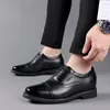 Casual Shoes Zwiększony 6 -cm skórzany biznes dojazd do pracy trzy złącza formalne