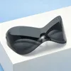 Солнцезащитные очки, винтажная негабаритная защитная маска для женщин, модные солнцезащитные очки в стиле хип-хоп Y2K, мужские цельные очки без оправы ярких цветов