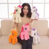 Unicorn fur toy rainbow pony cartoon figure