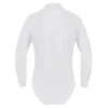 Stage Wear Mens One Piece Long Sleeve Dance Leotard Shirts Collar Button Down Latin Modern Bodysuit Tops Performance Costumes