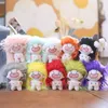 2024 Porte-clés en peluche de coton sans dents poupée mignonne vente chaude jouets poupées créatives du zodiaque 12 cm cheveux frits bébé nu cadeau d'anniversaire pour enfants