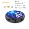 TV98 Max Android 12 TV -apparat Top Box H618 64GB 32GB 16GB 2.4G Dual Band 5G WiFi6 HD 8K Vedio avkodande mediaspelare Set Top Receiver