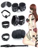 BDSM Kits bondage 7PCSSet Leather Sex Toys For Adult Game Erotic Handcuffs Whip Gag Nipple Clamps Couples Toy Accessories7380187