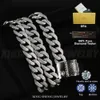 Wholesale Price 13mm 925 Sterling Silver Thin Iced Out Necklace Bracelet d Vvs Moissanite Cuban Link Chain