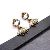 Luxury Designer Fashion Charm Earrings Ladies Bee Pendant Earrings for women party lovers gift engagement jewelry271d