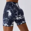 Lu Align Lemon Seamless Sports färgad för slipscykling jogging fies High midja Push Up Gym Shorts Women Yoga Kläder Gym Jogger Sport