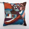 Pillow Case Embroideried Cushions Covers Embroidery Picasso Abstract Paintings Cushion Cover Red Pillows Y200104203E