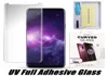 UV Full Adhesive Tempered Glass For Samsung S20 Ultra S10 Note 10 S9 Plus Case Friendly Screen Protector for HUAWEI P30 Mate20 Pro2203668