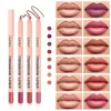 48st 8Colors Matte Lip Liner Creamy Velvet Lip Liner Pencil Smooth Waterproof 12 timmar Långvarig läppfoderuppsättning No Outer Box 240301