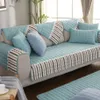 stripe modern cotton couch covers for furniture non-slip sofa slipcovers sofa mat home textile forros para muebles de sala CX527254w