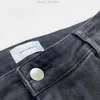 Jean brodé noir pour hommes et femmes, pantalon en Jean décontracté de haute qualité, teinture par nouage