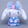 Sakura Kimono Kuromi melodisi peluş bebek kolye çanta kolye kız kalp hediyesi