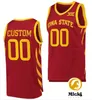 Maillot de basket-ball des Cyclones de l'État de l'Iowa Jackson Paveletzke Jelani Hamilton Curtis Jones Keshon Gilbert Kayden Fish Maillots de l'État de l'Iowa cousus sur mesure