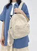 Skolväskor Corduroy mini ryggsäck fast färg kvinnor tvärkroppsväska enkla studentbokväskor för kontor resor och handväskor