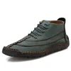 Hochwertige neue luxuriöse Männerstiefel dicke Plüsch warme Männer Schneestiefel Herumn Outdoor Herren -Knöchelstiefel handgefertigte Outdoor -Männer Motorradschuhe Neue Herren Casual Casual Casual