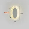 Wall Lamp Living Room Background Rotatable Bedroom Bedside Modern Minimalist Stairwell Porch Led Lamps