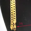 Hip Hop Rapper 8mm 24 polegadas 14K Estampado Sólido Fino Ouro GF Corrente Cubana Moda Colar245j