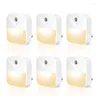 Night Lights 6PCS LED Light Plug Soft Warm White Dusk To Dawn Sensor For Bedroom Bathroom Kitchen Hallway Stairs US