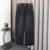 Spring 24 Kolekcja Projektanci luksurys dżinsy męskie dżinsowe naklejki workowate spodnie w jasnoniebieskim japońskim twill swobodne dżins