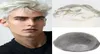 Blond mänskligt hår Toupee för män Brasiliansk remy hårersättningssystem 8x10 Full PU -handbundna mens Toupee Hairpiece5924739